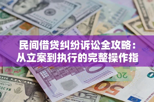 济南民间借贷纠纷诉讼全攻略：从立案到执行的完整操作指南