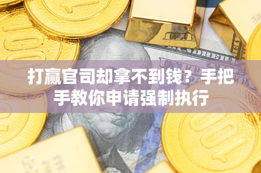 济南打赢官司却拿不到钱？手把手教你申请强制执行