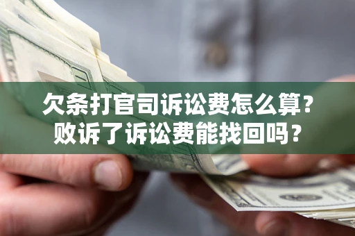 济南欠条打官司诉讼费怎么算？败诉了诉讼费能找回吗？