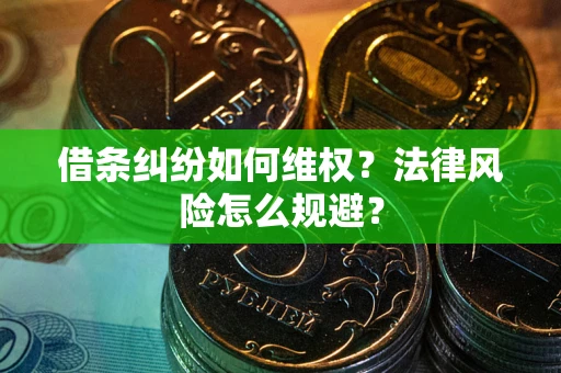 济南借条纠纷如何维权？法律风险怎么规避？