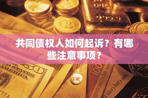 济南共同债权人如何起诉？有哪些注意事项？